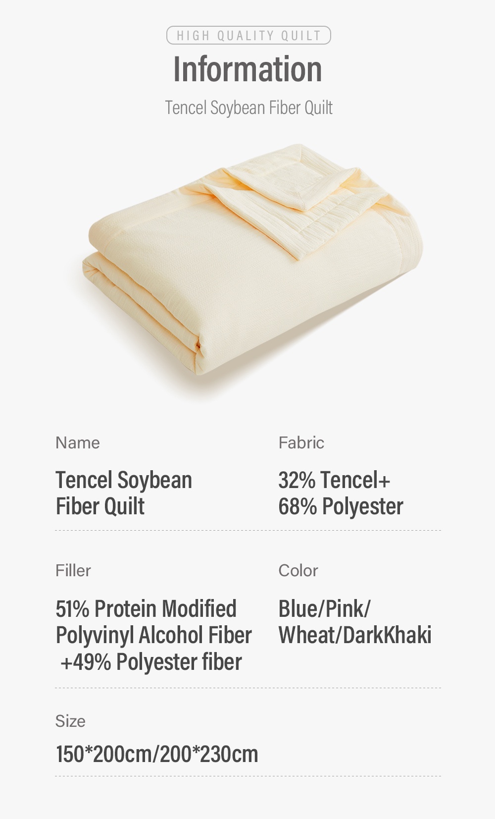 Premium Tencel Soybean Fiber Quilt-8